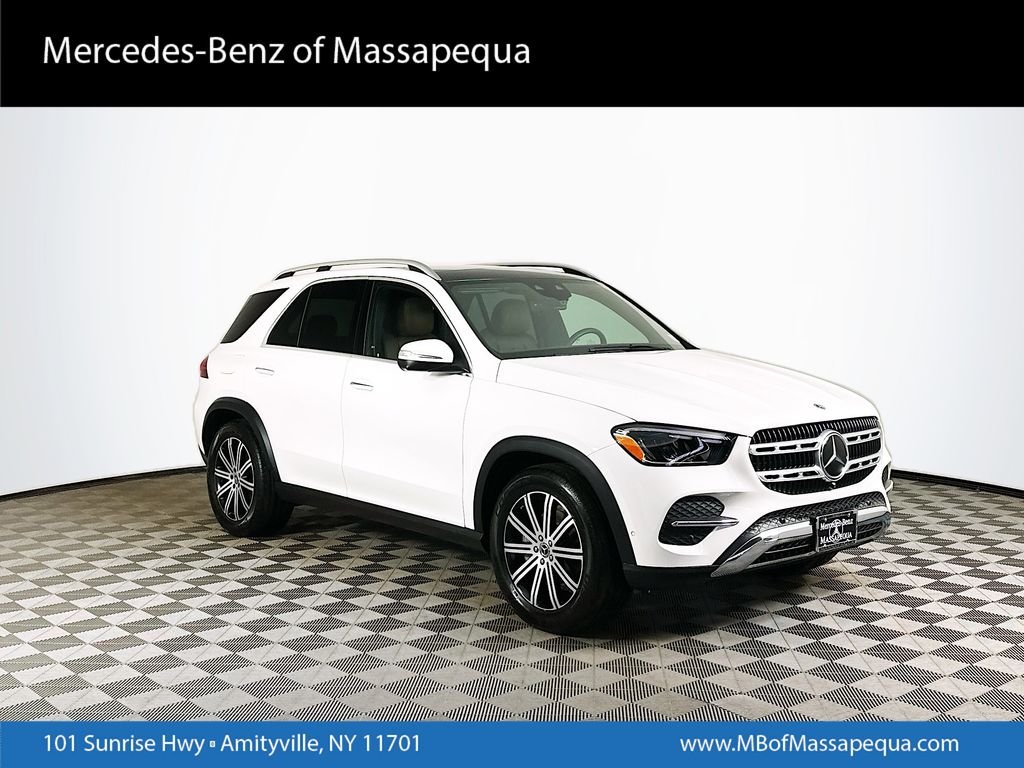 2026 Mercedes-Benz GLE 350 in White — front three-quarter view
