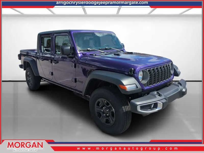 2026 Jeep Gladiator Sport in Purple — front three-quarter view