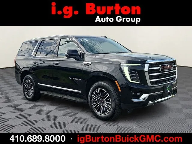 2025 GMC Yukon Elevation in Onyx Black — front three-quarter view