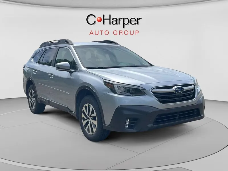 2022 Subaru Outback Premium in Silver — front three-quarter view