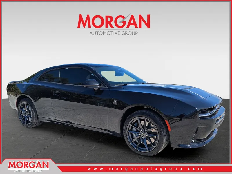 2026 Dodge Charger R/T Scat Pack in Black — front three-quarter view