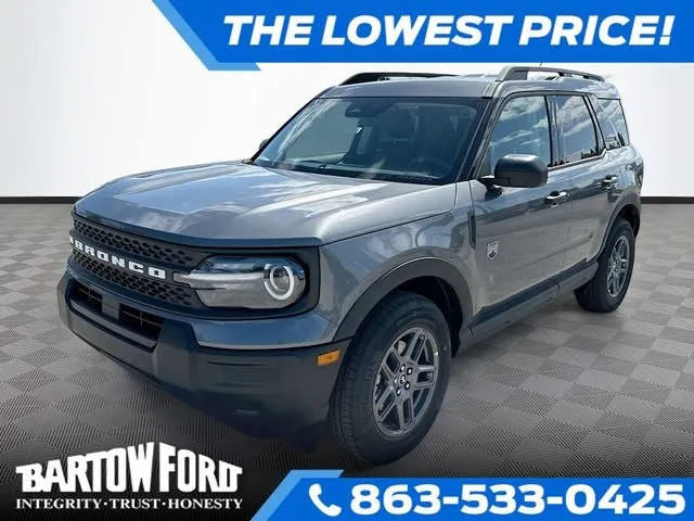 2026 Ford Bronco Sport Big Bend in Gray Metallic — front three-quarter view