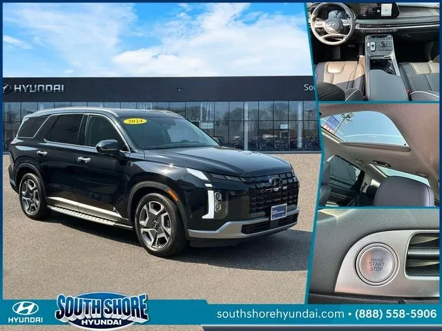 2024 Hyundai PALISADE Limited in Abyss Black — front three-quarter view