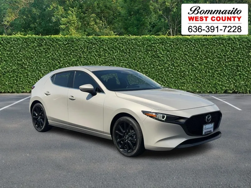 2025 Mazda Mazda3 2.5 S Premium Package in Quartz Metallic — front three-quarter view