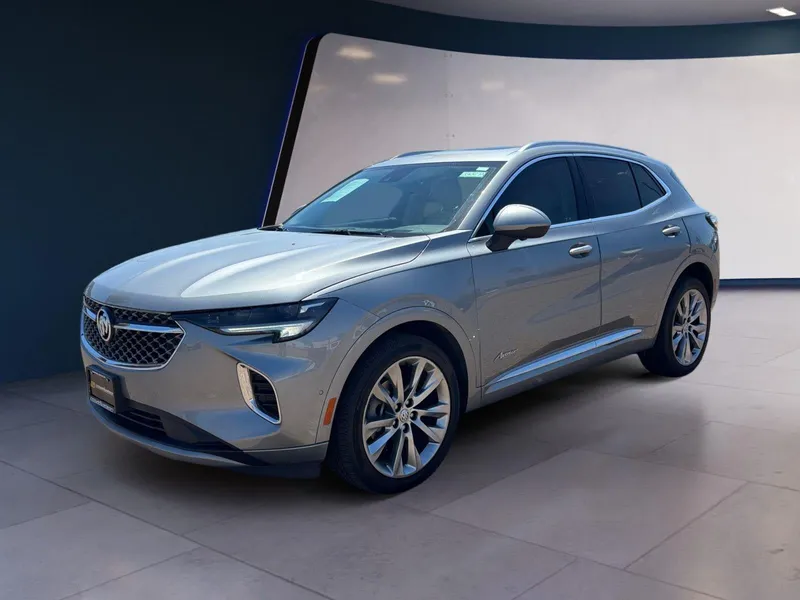 2023 Buick Envision Avenir in Moonstone Gray Metallic — front three-quarter view