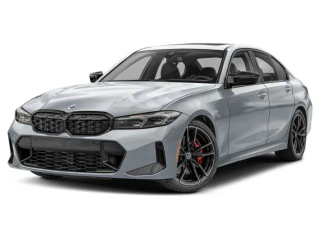 2026 BMW 3 Series M340i NA in Brooklyn Grey Metallic — front three-quarter view