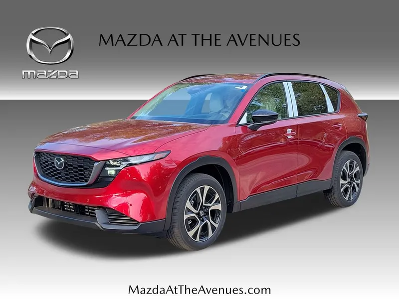 2026 Mazda CX-5 2.5 S Preferred in Red — front three-quarter view