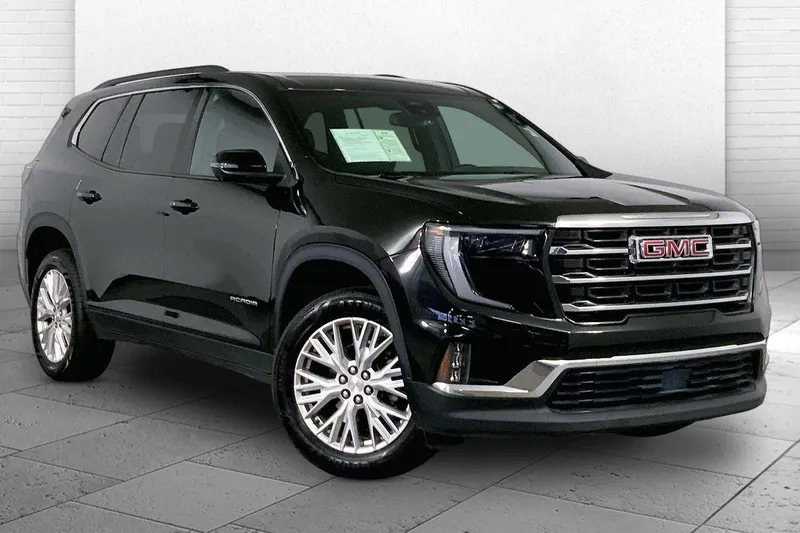 2024 GMC Acadia Elevation in Ebony Twilight Metallic — front three-quarter view