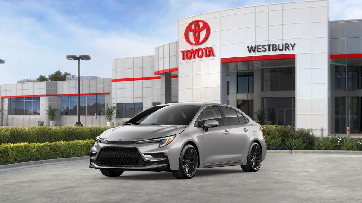 2026 Toyota Corolla SE in Classic Silver Metallic — front three-quarter view