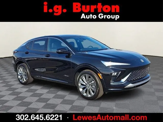 2026 Buick Envista Avenir in Ebony Twilight Metallic — front three-quarter view