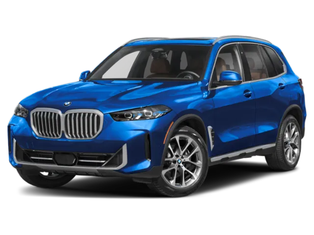 2026 BMW X5 xDrive40i in Tanzanite Blue II Metallic — front three-quarter view