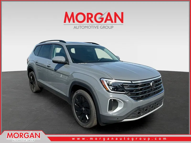 2026 Volkswagen Atlas 2.0T SE w/Technology in Gray — front three-quarter view