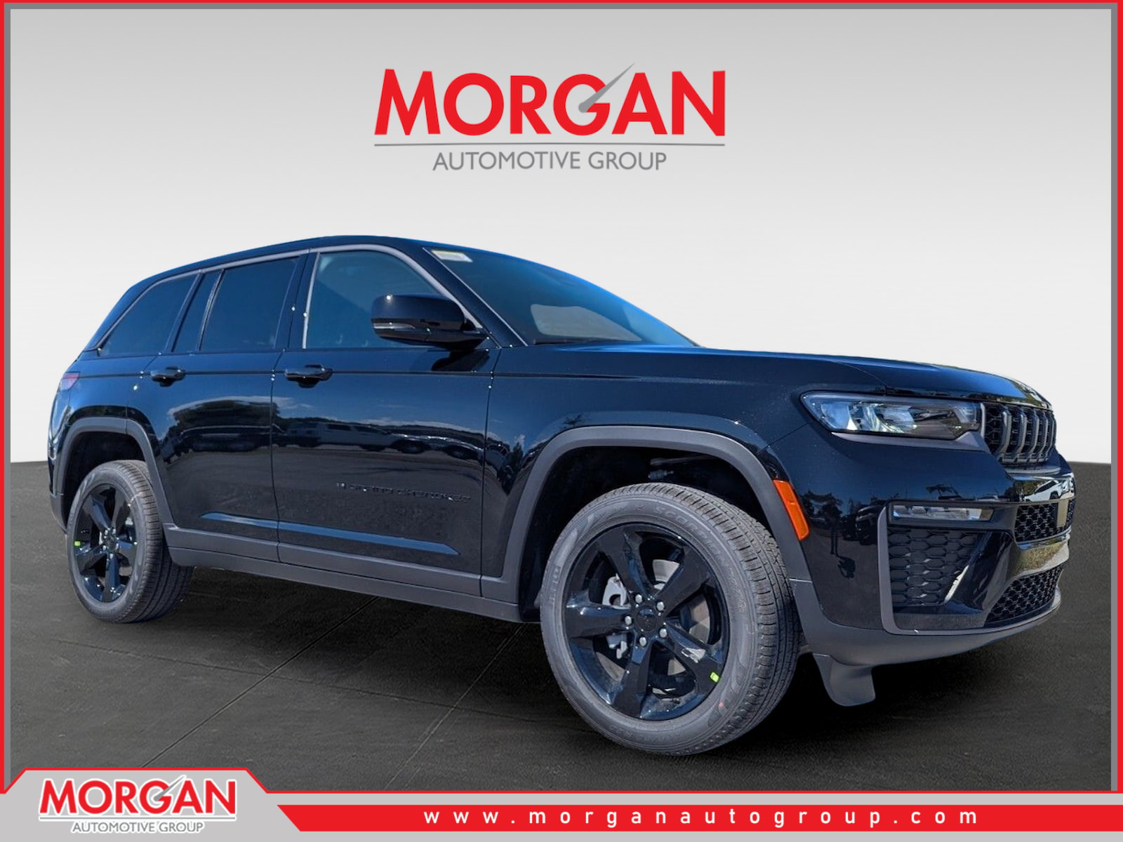2026 Jeep Grand Cherokee Limited in Black — front three-quarter view