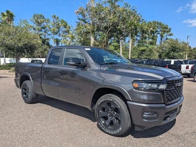 2026 RAM 1500 Big Horn/Lone Star in Granite Crystal Metallic Clear-Coat Exterior Paint — front three-quarter view
