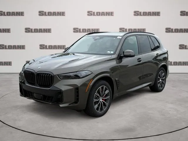 2026 BMW X5 xDrive40i in Manhattan Green Metallic — front three-quarter view