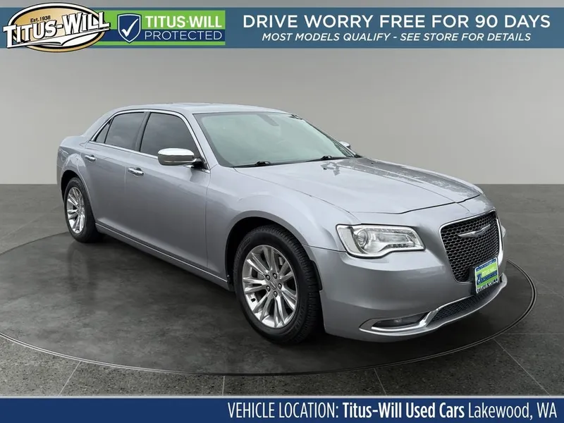 2016 Chrysler 300 C in Billet Silver Metallic — front three-quarter view