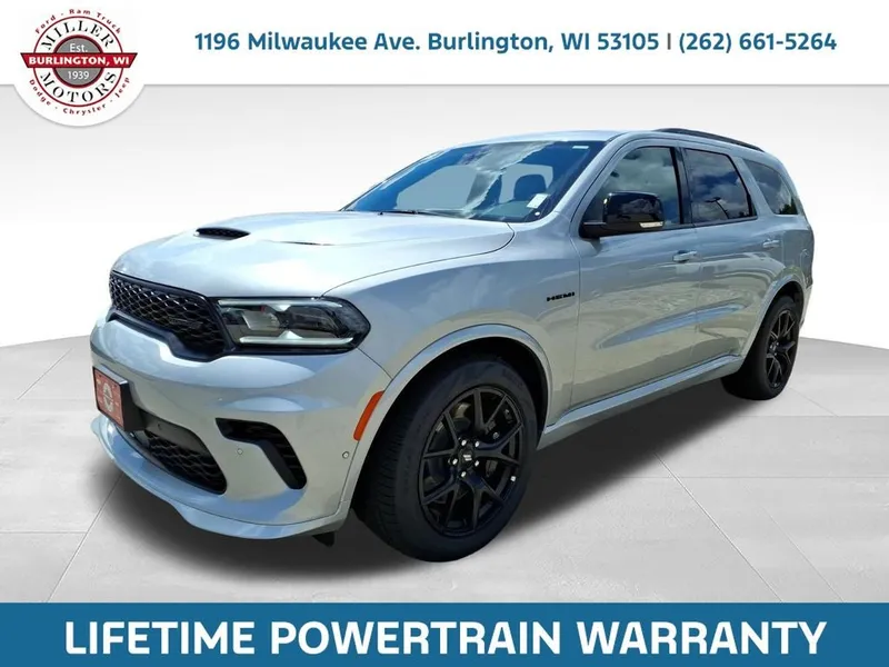 2026 Dodge Durango DURANGO GT PREMIUM AWD HEMI V8 in Triple Nickel Exterior Paint — front three-quarter view