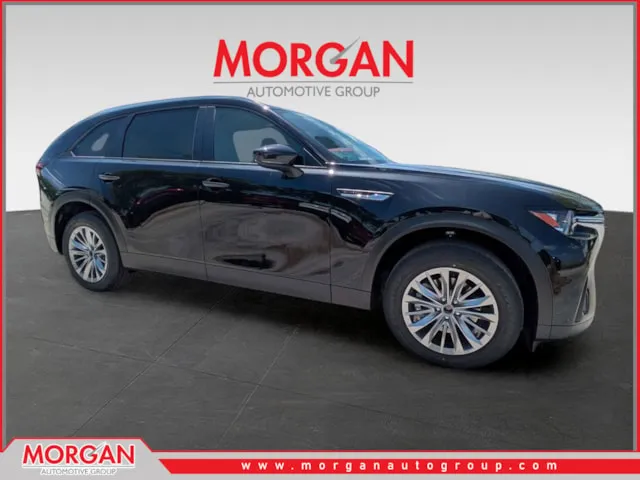 2026 Mazda CX-90 Select in Jet Black Mica — front three-quarter view