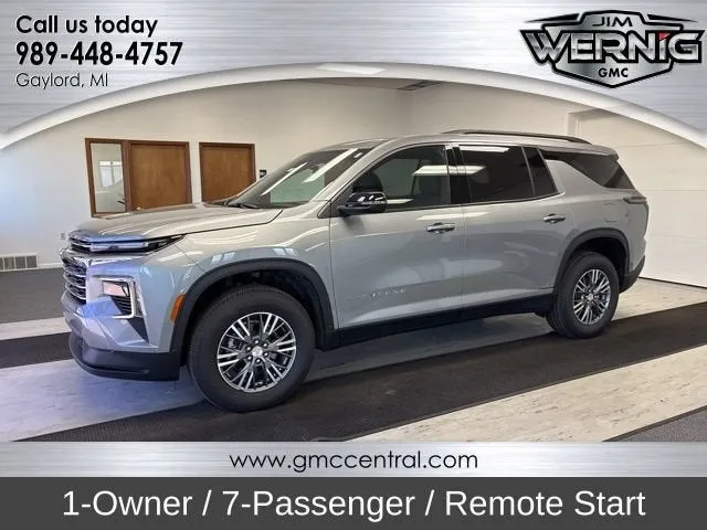2026 Chevrolet Traverse LT in Sterling Gray Metallic — front three-quarter view