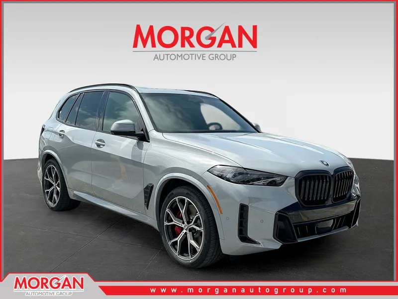 2026 BMW X5 xDrive50e in Brooklyn Grey Metallic — front three-quarter view