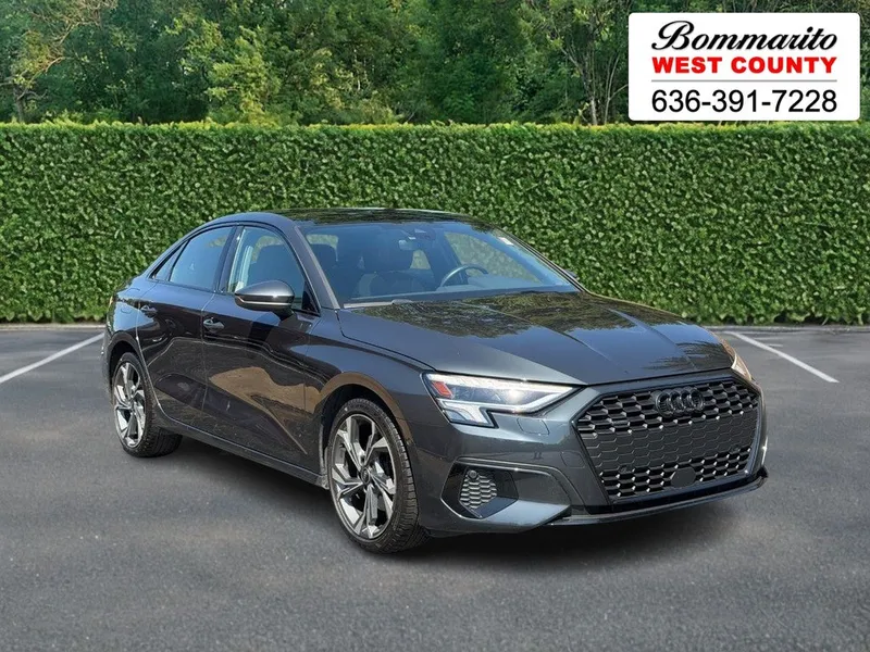 2023 Audi A3 Premium Plus 40 TFSI quattro in Manhattan Gray Metallic — front three-quarter view