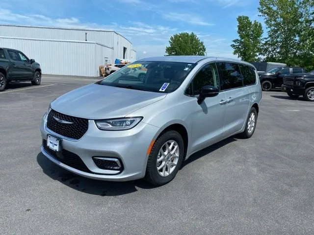 2024 Chrysler Pacifica Touring L in Silver — front three-quarter view