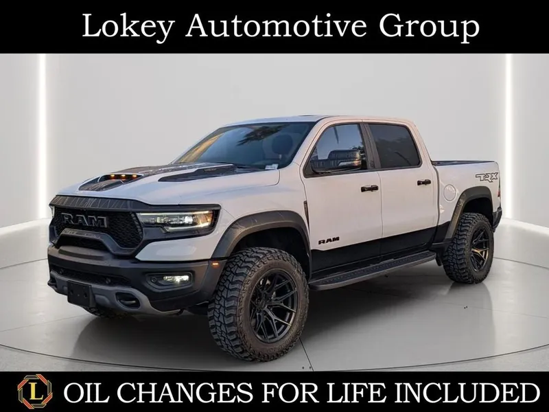2024 RAM 1500 TRX in Bright White Clearcoat — front three-quarter view