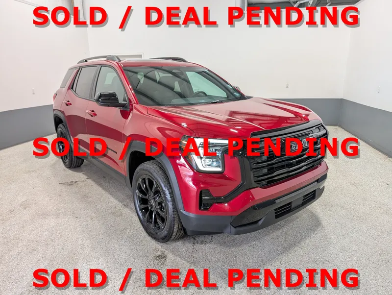 2026 GMC Terrain Elevation in Volcanic Red Tintcoat — front three-quarter view