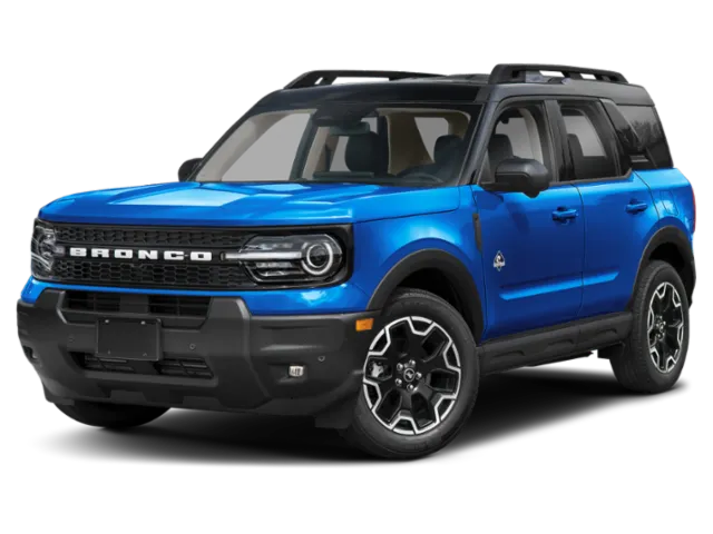 2026 Ford Bronco Sport Outer Banks in Blue — front three-quarter view