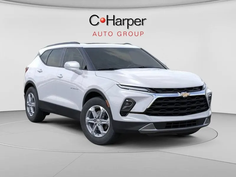 2026 Chevrolet Blazer 3LT in Summit White — front three-quarter view