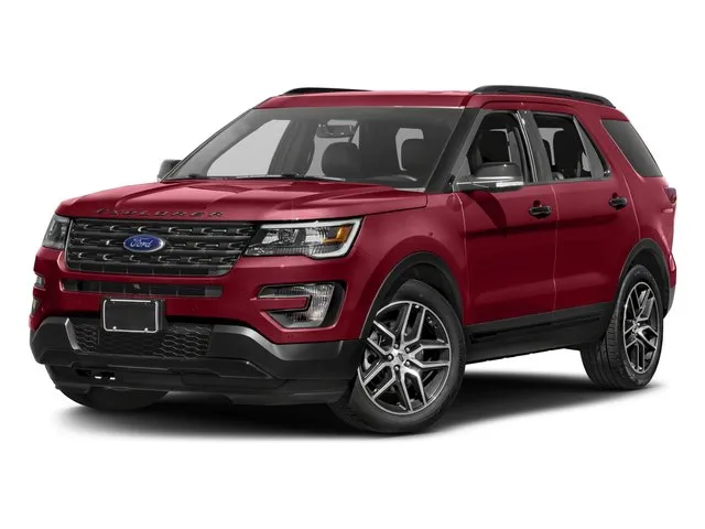 2016 Ford Explorer Sport in Silver — front three-quarter view