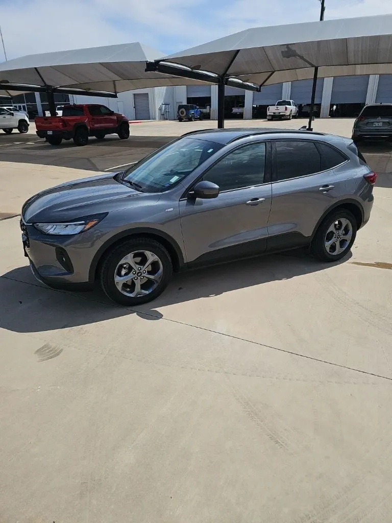 2025 Ford Escape ST-Line Select in Gray Metallic — front three-quarter view
