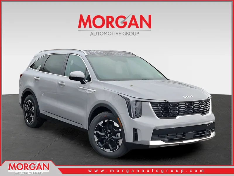 2026 Kia Sorento S in Gray — front three-quarter view