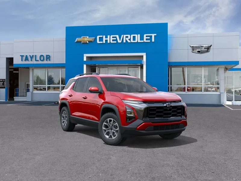2026 Chevrolet Equinox ACTIV in Radiant Red Tintcoat — front three-quarter view