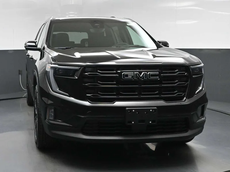 2026 GMC Acadia Elevation in Ebony Twilight Metallic — front three-quarter view