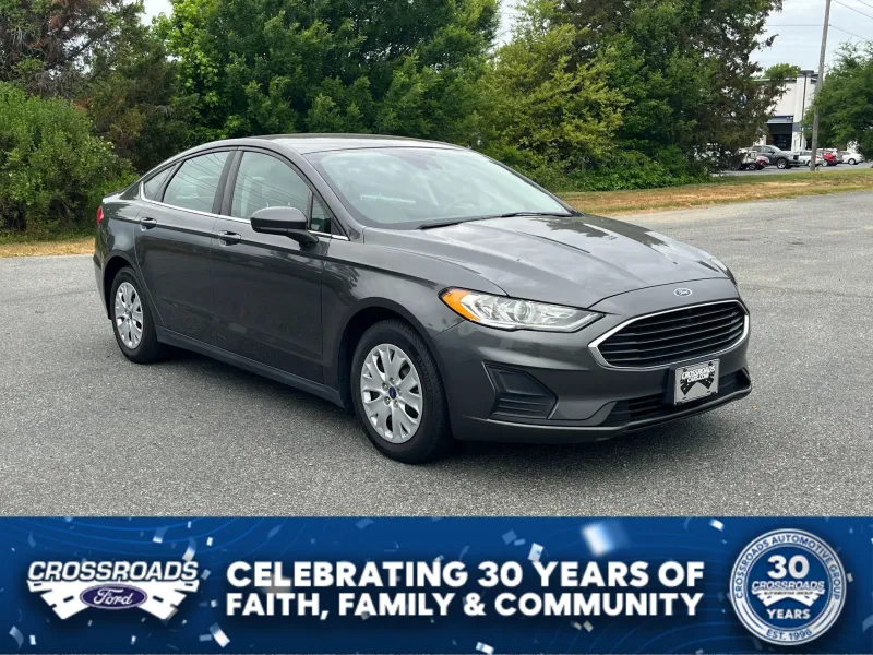 2020 Ford Fusion S — front three-quarter view