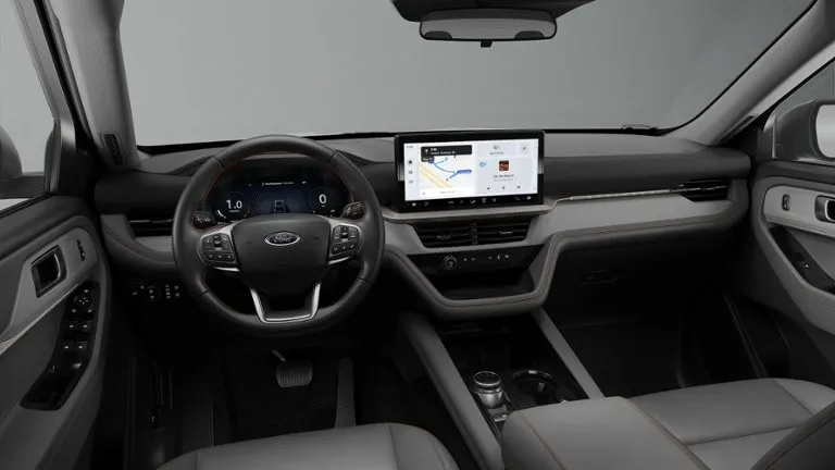 2026 Ford Explorer Active in White — front three-quarter view