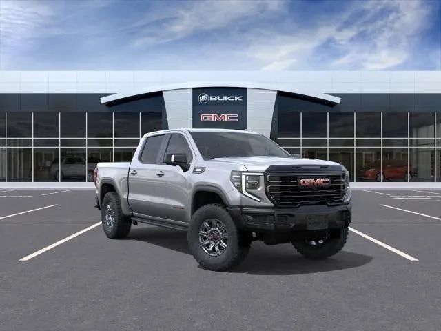 2026 GMC Sierra 1500 AT4X in Sterling Metallic — front three-quarter view