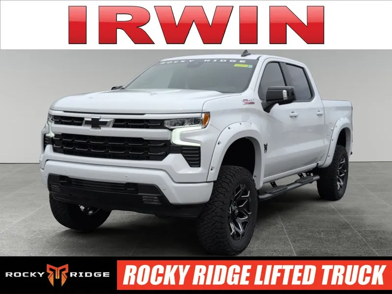 2026 Chevrolet Silverado 1500 RST in Summit White — front three-quarter view