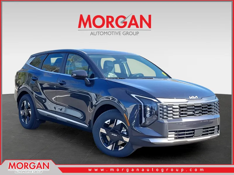 2026 Kia Sportage LX in Gray — front three-quarter view