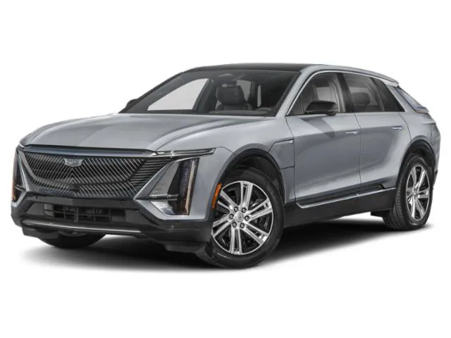 2024 Cadillac LYRIQ Tech in Crystal White Tricoat — front three-quarter view