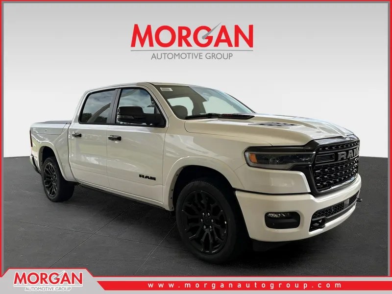 2026 Ram 1500 Limited in White — front three-quarter view