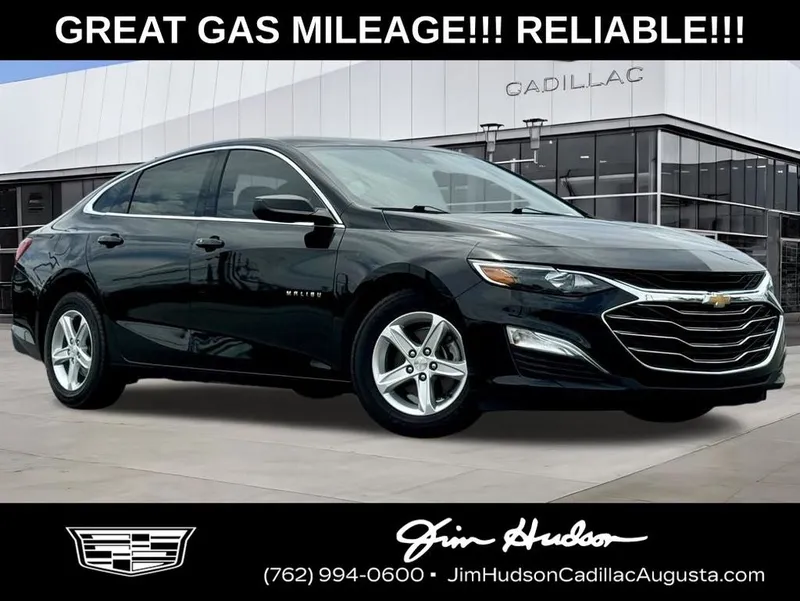 2023 Chevrolet Malibu LS 1LS in Mosaic Black Metallic — front three-quarter view