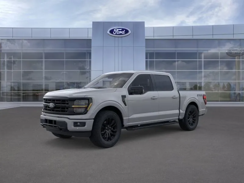2026 Ford F-150 in DR Gray — front three-quarter view