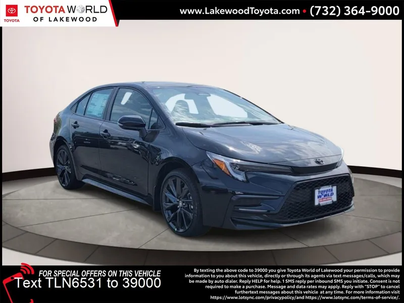 2026 Toyota Corolla SE in Underground — front three-quarter view