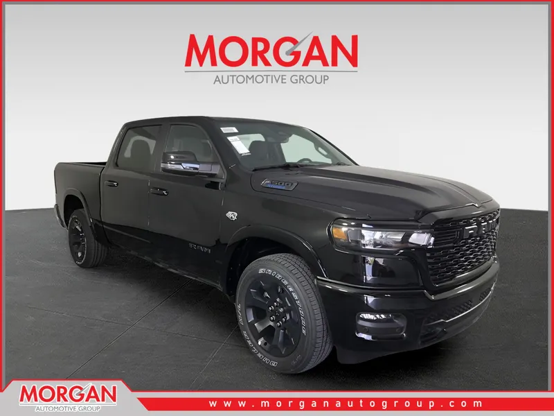 2026 Ram 1500 Big Horn/Lone Star in Black — front three-quarter view