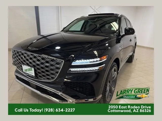 2026 Genesis GV80 2.5T Prestige in Black — front three-quarter view