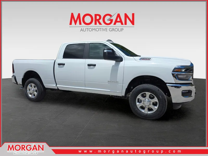 2026 Ram 2500 Big Horn in White — front three-quarter view