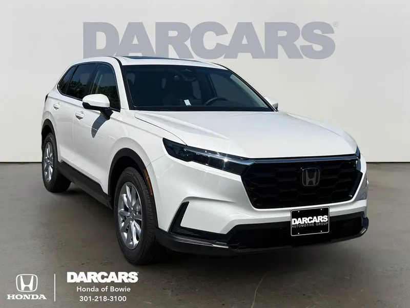 2026 Honda CR-V EX in Platinum White — front three-quarter view