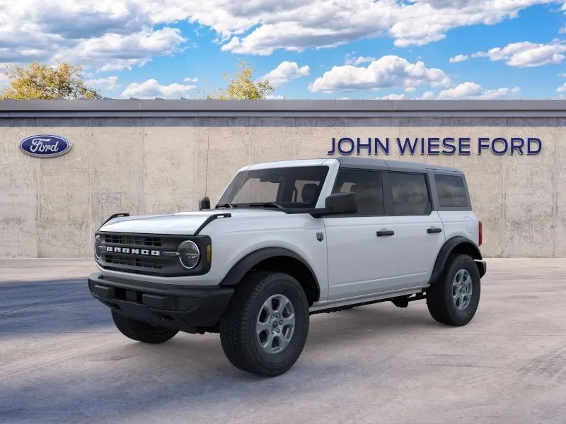 2026 Ford Bronco BIG BEND 4DR 4X4 in Oxford White — front three-quarter view